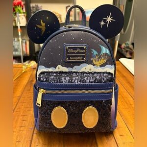 🔥 Loungefly Disney Parks Peter Pan's Flight Main Attraction mini backpack-FIRM